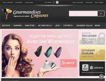 Tablet Screenshot of gourmandises-coquines.com